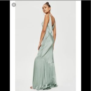 Topshop green fishtail mermaid dress